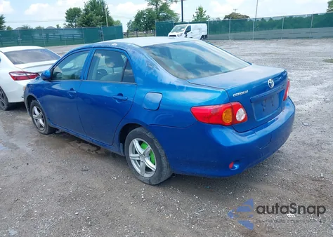 2009 Toyota Corolla Le z USA, uszkodzony, nr VIN JTDBL40E69J018903